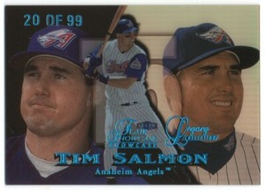 1999 Flair Showcase Legacy Collection Row 1 24 Tim Salmon 20/99 Anaheim Angels