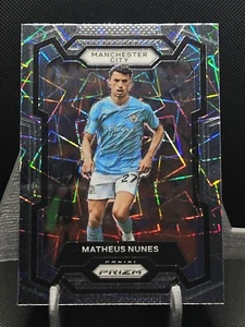 2023-24 Panini Prizm Premier League Lazer Matheus Nunes #16 Manchester City - Picture 1 of 2