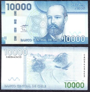 Banco de Chile 10000 Pesos 2009 Banknote - Picture 1 of 4