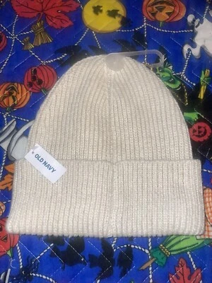 Old Navy Knit Beanie Cream color. NWT.                      B1 - Image 1 of 3