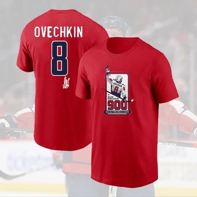🔥 ARTÍCULO CALIENTE - Washington Capital Alex Ovechkin #8 900 goles para aficionados envío rápido Foto 1 de 4