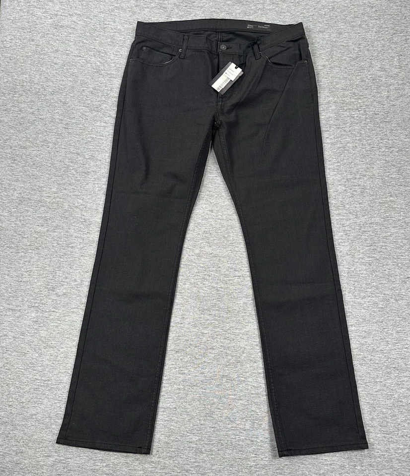 Matix Jeans Mens 36x34 Charcoal Gray Gripper Slim Straight Denim Button Fly NEW - Image 1 of 4