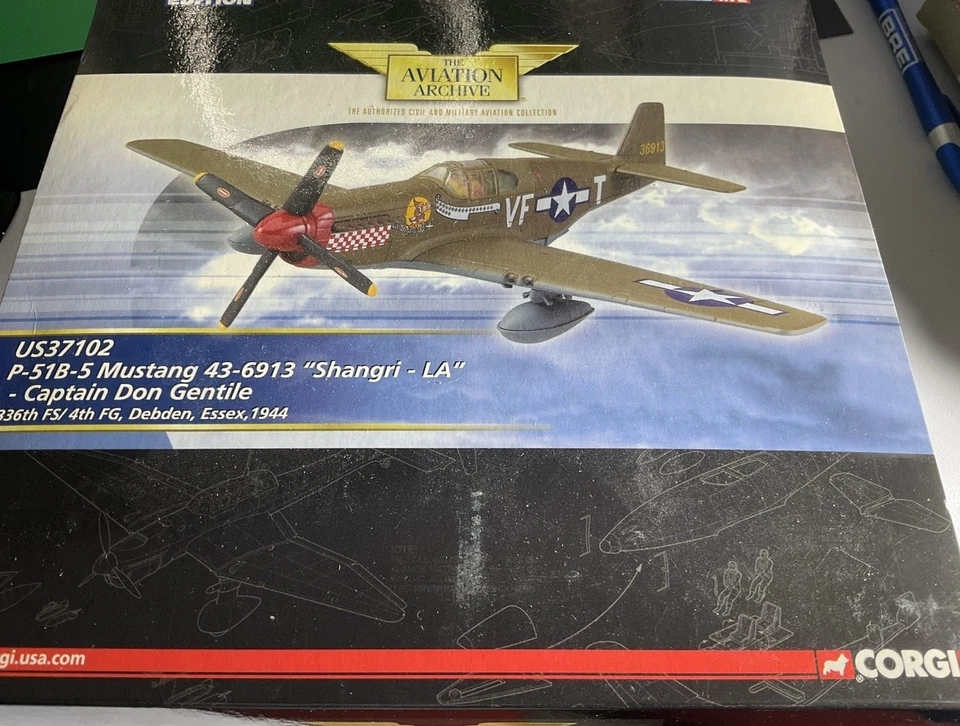 Corgi Limited Edition US-51B-5 Mustang “Shanghai-LA”  Don Gentile with box - Image 1 of 3