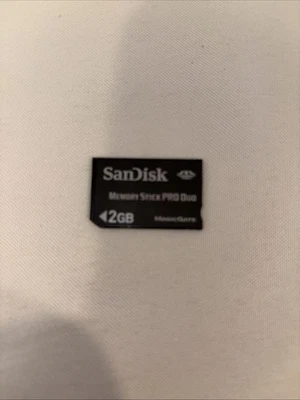 Sandisk Memory Stick Pro Duo 2 GB For Sony Cameras And PSP - Image 1 of 4