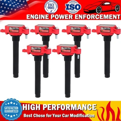 Paquete de 6 bobinas de encendido para Chrysler 300 200 2011-2016 Ram 1500 2013-2017 Volkswagen Foto 1 de 4