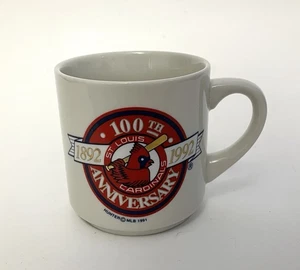 Vintage 1991 St. Louis Cardinals 100th Anniversary Coffee Mug MLB Baseball - Picture 1 of 5