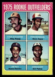 1975 Topps #616 Dave Augustine/Pepe Mangual/Jim Rice/John Scott - Imagen 1 de 2