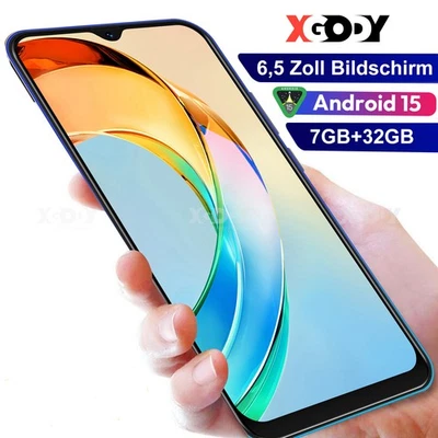 2025 Handy Ohne Vertrag  Android 15 Smartphone 6,5" Dual SIM 16GB/32GB 8-Core 4G - Bild 1 von 4