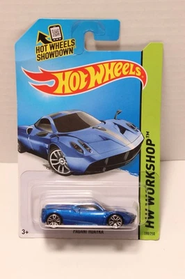 Hot Wheels Pagani Huayra 1:64 HW Workshop azul plata cardado 1:64 limitado Foto 1 de 4