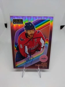 Alex Ovechkin 2024-25 O-Pee-Chee Platinum Red Rainbow On Card Auto 🔥🔥🔥 - Picture 1 of 2