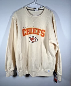 Sudadera Kansas City Chiefs Crew Russell Athletics - Grande - Mujer - Nueva con etiquetas - Imagen 1 de 3