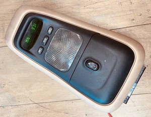 95-01 Ford Explorer Overhead Console W/Compass Map Light + Sunroof Switch -Brown - Picture 1 of 2