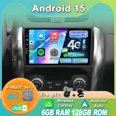 Autoradio Für SUZUKI SX4 2006-13 Car Stereo Navi Android15 CarPlay DAB+HDMI QLED - Bild 1 von 4