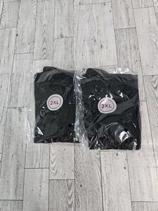 NWT Womens Compression Crew Black Socks Woman 2XL - 2 Set Lot - Picture 1 of 4