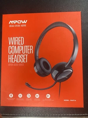 Auriculares con cable Mpow Ear-Pad - negros (MPPA071AB) nuevos con caja M POW Foto 1 de 3