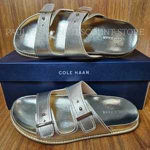 Cole Haan Marisol Damen-Sandalen mit Fußbett ~ weiches goldenes Leder ~ Größe US 9B - Bild 1 von 5