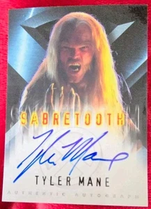X-Men The Movie 2000 Topps Autogrammkarte Tyler Mane - Sabretooth - Bild 1 von 2