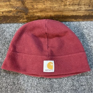 Carhartt Fleece Beanie Iron Ore Color Adult One Size Fits All Hat Logo Hiking - Picture 1 of 6