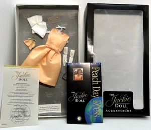 Franklin Mint Jackie Kennedy Peach Day 16" Doll Clothes 60s Oleg Cassini Outfit - Picture 1 of 17