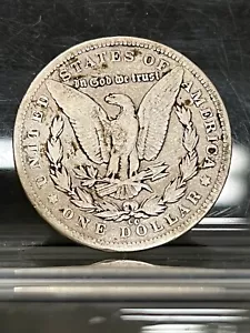 1893 CC Morgan Silver Dollar $1 VF Details--Natural Residue Reverse--Very Rare - Picture 1 of 10