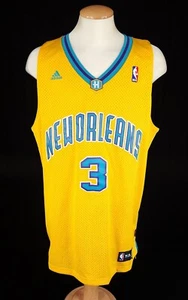 NBA Adidas New Orleans Hornets Chris Paul #3 Swingman Jersey XL Mens Yellow NWT - Picture 1 of 14