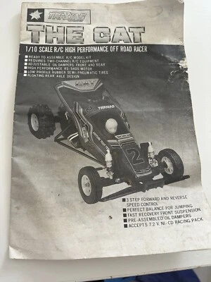 Voiture RC vintage Traxxas The Cat 1/10 Buggy Manuel Rare Vintage - Photo 1/3