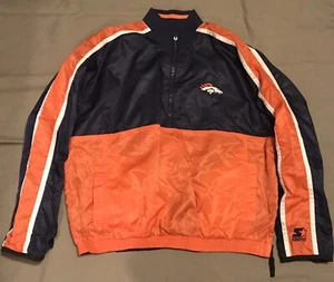 Chaqueta de Inicio Reversible de Colección Denver Broncos Champions 1/4 con Cremallera Oficial de la NFL Talla M - Imagen 1 de 10