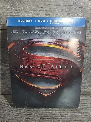 Man of Steel Blu-Ray +Dvd+Code Steelbook | Walmart Exclusive *BRAND NEW* - Image 1 of 4