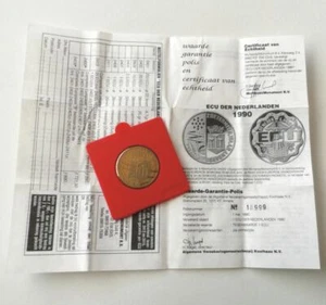 NETHERLANDS 1 ECU - Beatrix Coin Token 1990 ZOETERMEER, WAAR ANDERS! Pre Euro - Picture 1 of 5