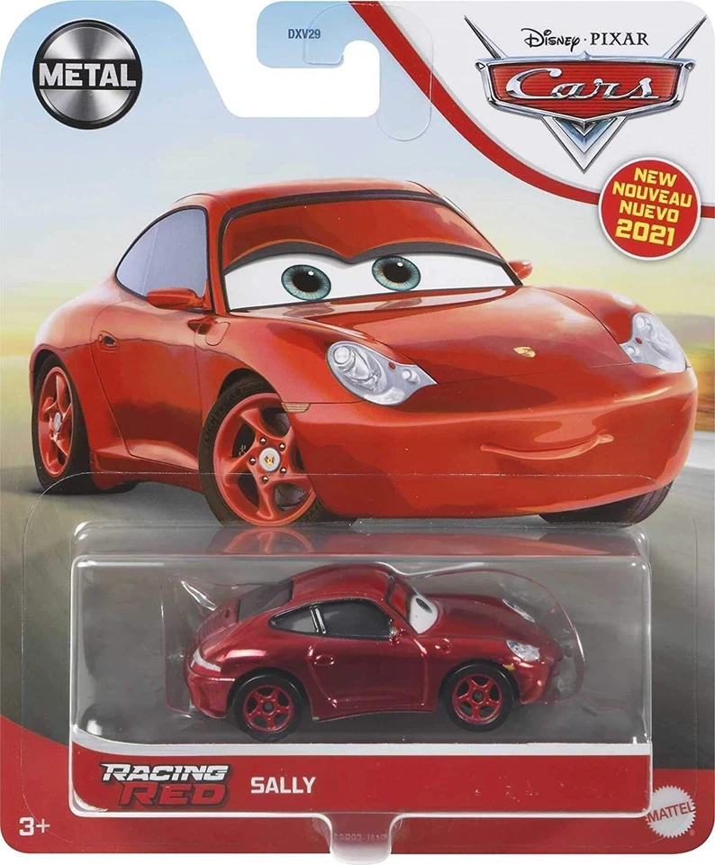 Disney Pixar Cars Racing Red Sally Escala 1:55 Diecast Metal Serie Edición Foto 1 de 1