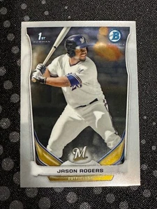 2014 Bowman Chrome Prospects #BCP83 Jason Rogers Milwaukee Brewers - Picture 1 of 1