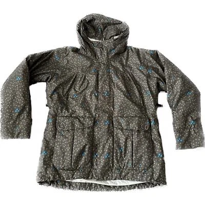 WOMENS BONFIRE Large Brown FLORAL SNOWBOARD SKI Full Zip Parka JACKET COAT - Image 1 of 4