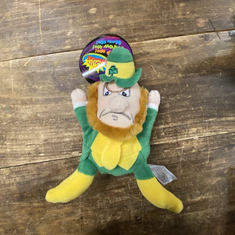 Notre Dame Fighting Irish Plush Mascot, Silly Slammers #81 With Tags, WORKS! Cover