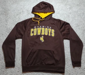 University of Wyoming Herren Medium Hoodie Cowboys Colosseum Braun Sweatshirt - Bild 1 von 9