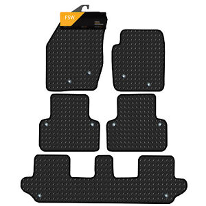 VOLVO XC90 2002-ONWARDS RUBBER CAR MATS WITH BEIGE TRIM GENUINE UCP 1341 