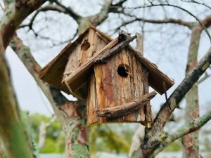 Barky Birdhouse, Hand made, Pine Bark ,10x7x10, Back to nature