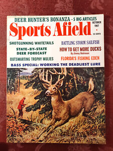 SPORTS AFIELD Outdoor Magazine octobre 1967 Bill Gregg chasse au cerf pêche