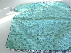 Target Sea Foam Verde Trapuntato Bianco Grigio Bordo Euro 26" Cuscino Finta Poliestere - Foto 1 di 7