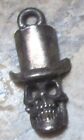 SILVER SKULL WITH TOP HAT