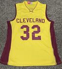 Nwt Fiesta Cleveland Cavs Basketball Jersey #32 Gold Mens Xl