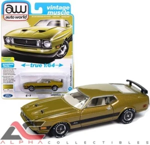 Ford Mustang Mach 1 1973 Autoworld AWSP173A 1:64 (poliéster verde brillante) - Imagen 1 de 1