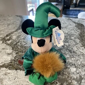 Disney 2001 Minnie Mouse as Witch Halloween Plush Toy w/ Disneyland foot tag 10” - Picture 1 of 4