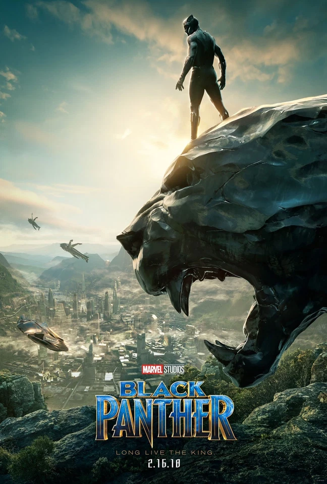 Black Panther 2018 Movie Poster High Quality wall poster Choose your Size - image 1 of 1