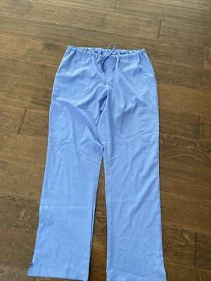 Pantalones Médicos Sin Marca para Mujer Poliéster Azul Cordón Talla Pequeña BP5 Foto 1 de 4