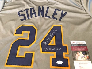 Mickey Stanley (1968 WSC) Signed Detroit Tigers Jersey -JSA Authenticated - Picture 1 of 4