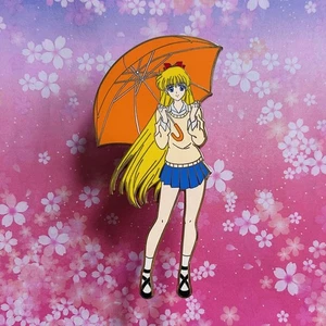 Sailor Moon Sailor Venus V Minako Aino Mina Umbrella Enamel Pin Crystal Anime - Bild 1 von 5