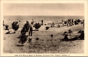 LAKE ERIE Bathing Beach RONDEAU PROVINCIAL PARK Ontario, CANADA Postcard - Picture 1 of 2