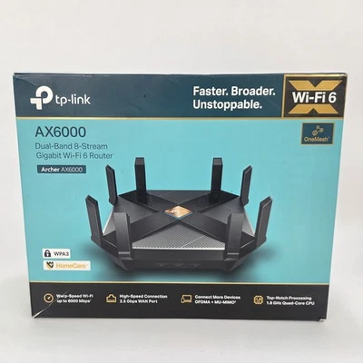 TP-Link AX6000 WiFi 6 Router(Archer AX6000) -802.11ax Wireless 8-Stream Gaming - Image 1 of 4