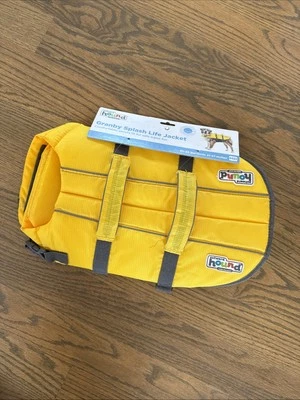 Outward Hound Granby Splash Dog Life Jacket  Yellow Size Medium 30-55 lbs NEW - Image 1 of 4
