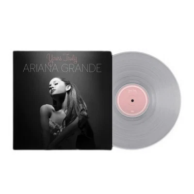 PRESALE Ariana Grande Yours Truly 2019 Clear & White Swirl Vinyl Record LP NEW - Image 1 of 4